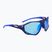 Sonnenbrille Nike Zeus Rise matte void blue/blue mirror