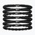 Haargummis Nike Flex Hair Tie 6 Stk. black/black/white
