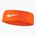 Kopfband Nike Dri-Fit Fury Classic Headband safety orange/white/white