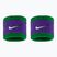 Schweißbänder fürs Handgelenk Nike Swoosh Classic Wristbands 2er-Pack clover/fierce purple/white