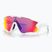 Oakley Jawbreaker Sonnenbrille poliert weiß/prizm Straße