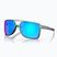 Oakley Castel mattsilber/blau colourshift/prizm sapphire Sonnenbrille