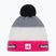 Wintermütze Eisbar Star Pompon SA pink melange/white/grey