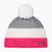 Kinder-Wintermütze Eisbar Star Pompon pink