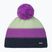 Kinder-Wintermütze Eisbar Star Pompon purple