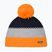 Kinder-Wintermütze Eisbar Star Pompon orange