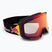 Skibrille Red Bull SPECT Jibb Photo matte black/brown with red chrom x