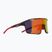 Red Bull SPECT Rumble grau/rot mit roter Spiegelsonnenbrille