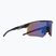 Red Bull SPECT Riddle grau/braun mit blauem Spiegel Sonnenbrille