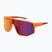 Sonnenbrille Red Bull SPECT Dash matt clear neon-orange/smoke with red-purple mirr