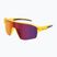 Sonnenbrille Red Bull SPECT Dundee matt clear yellow/ smoke with red-purple mirror