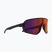 Sonnenbrille Red Bull SPECT Froth matt black/ smoke with burgundy mirror