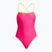 Damen-Einteiler Badeanzug Funkita Strapped In One Piece pink proton