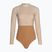 Einteiliger Damen-Badeanzug Rip Curl Premium Surf LS Surf hellbraun