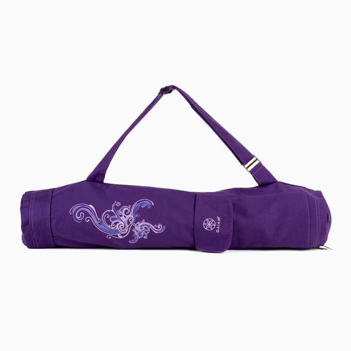 Gaiam Yoga-Matte Tasche Deep Plum lila 61338 2