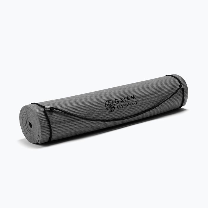 Gaiam Essentials Yogamatte 6 mm grau 63317 3