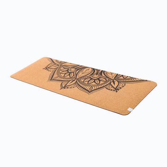 Gaiam Yoga-Matte gedruckt Kork Mandala 5 mm braun 63495