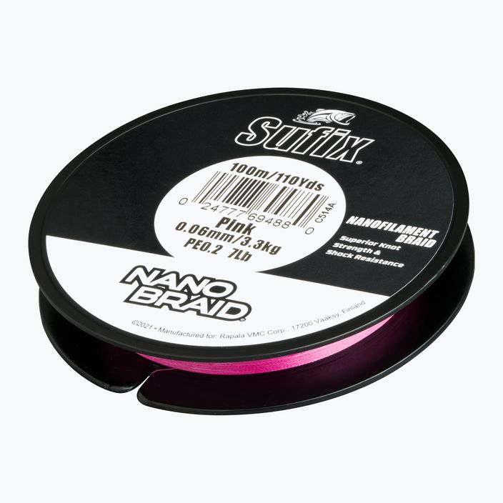 Sufix Nanobraid Hot Pink Spinngeflecht ASU640456