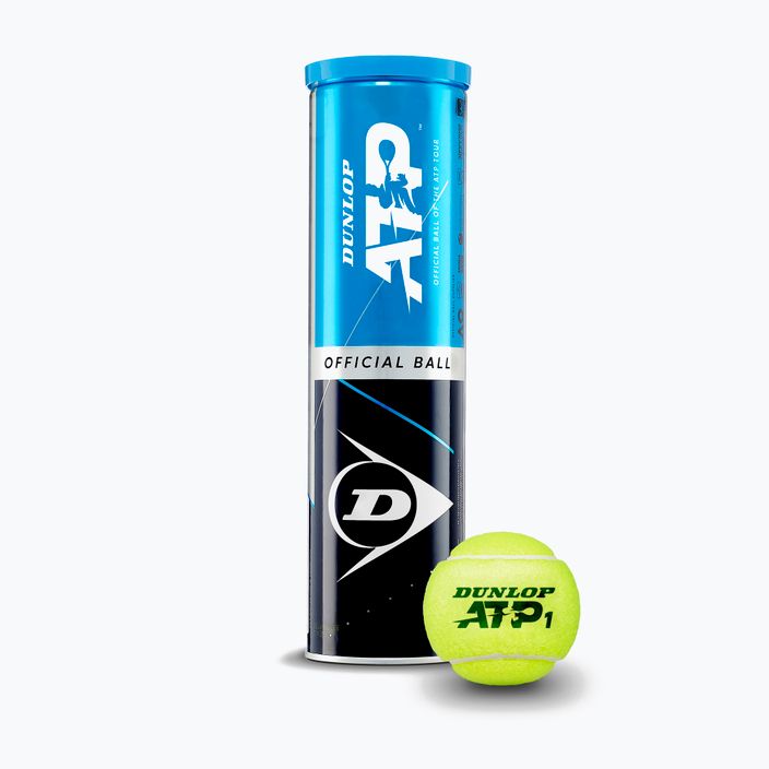 Dunlop ATP Tennisbälle 4 Stück gelb 601314 2