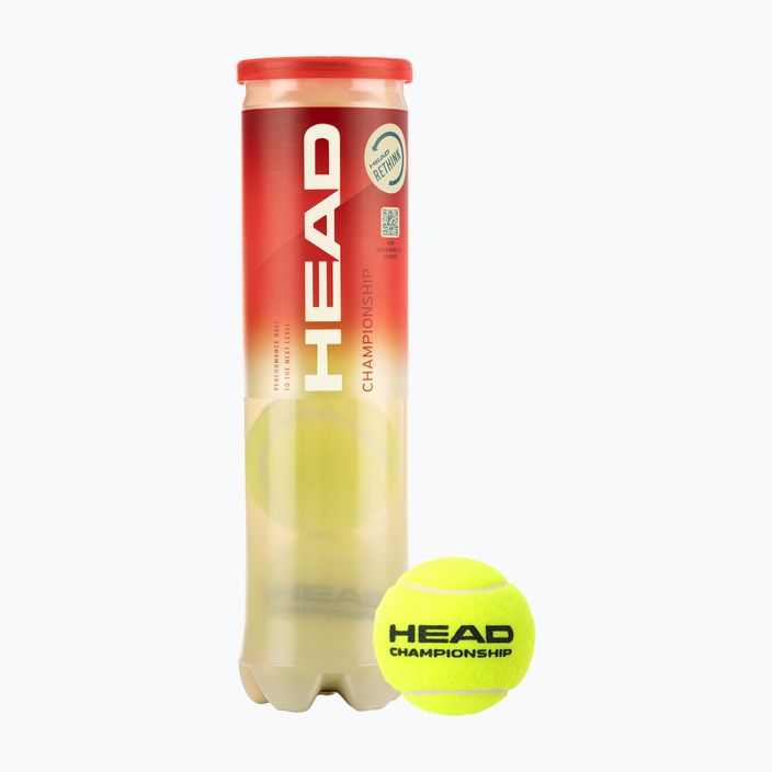 HEAD Championship Tennisbälle 4 Stück gelb 575204