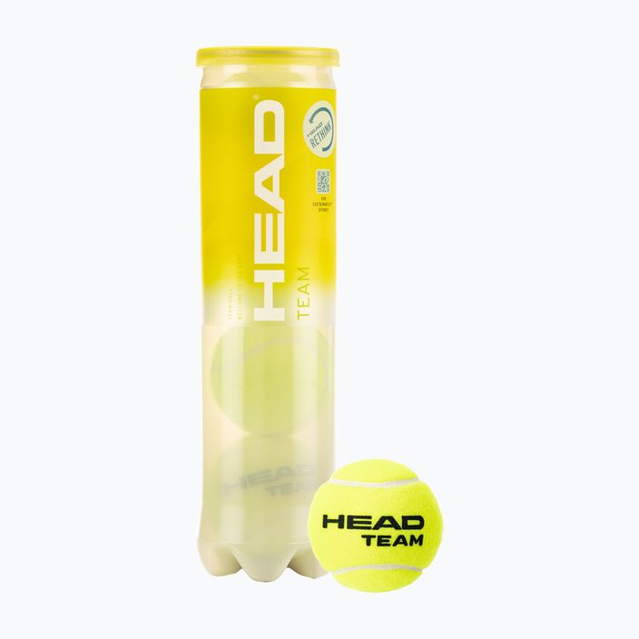 HEAD Team Tennisbälle 4 Stück gelb 575704