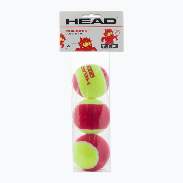 HEAD Tip Kinder-Tennisbälle 3 Stück rot/gelb 578113