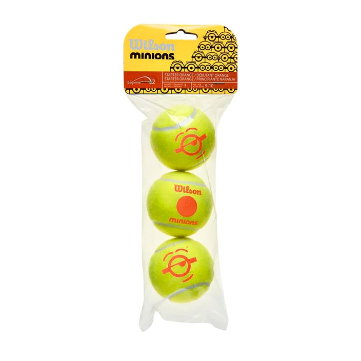Wilson Minions Stage 2 Kinder-Tennisbälle 3 Stück gelb WR8202601 2