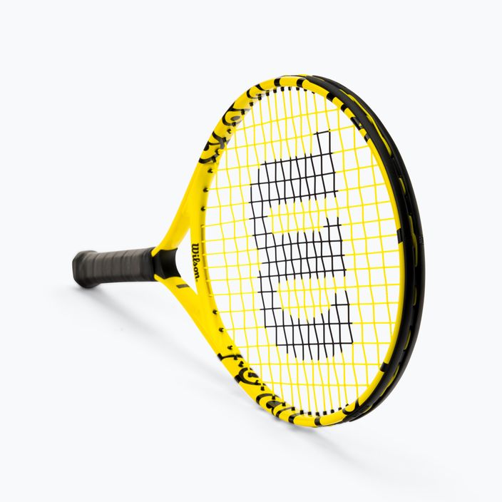 Wilson Minions Jr 23 Tennisschläger für Kinder gelb und schwarz WR069110H+ 2