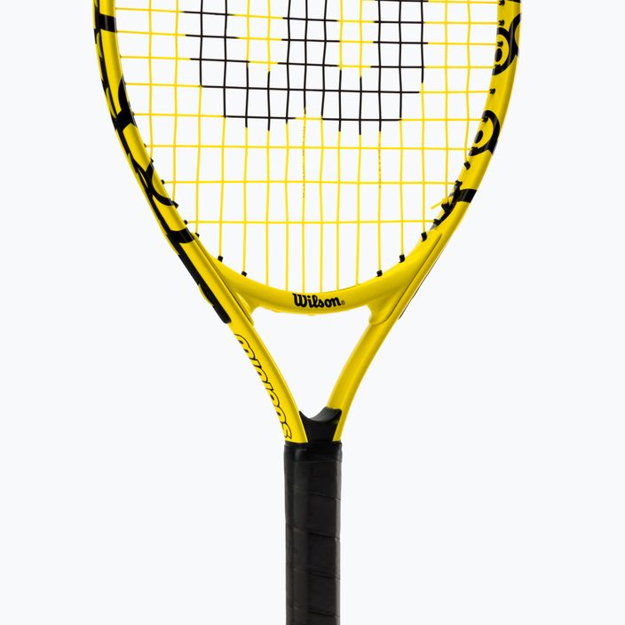 Wilson Minions Jr 23 Tennisschläger für Kinder gelb und schwarz WR069110H+ 5