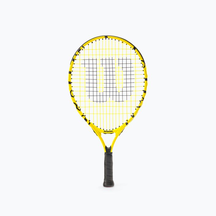 Wilson Minions Jr 19 Tennisschläger für Kinder gelb und schwarz WR068910H+
