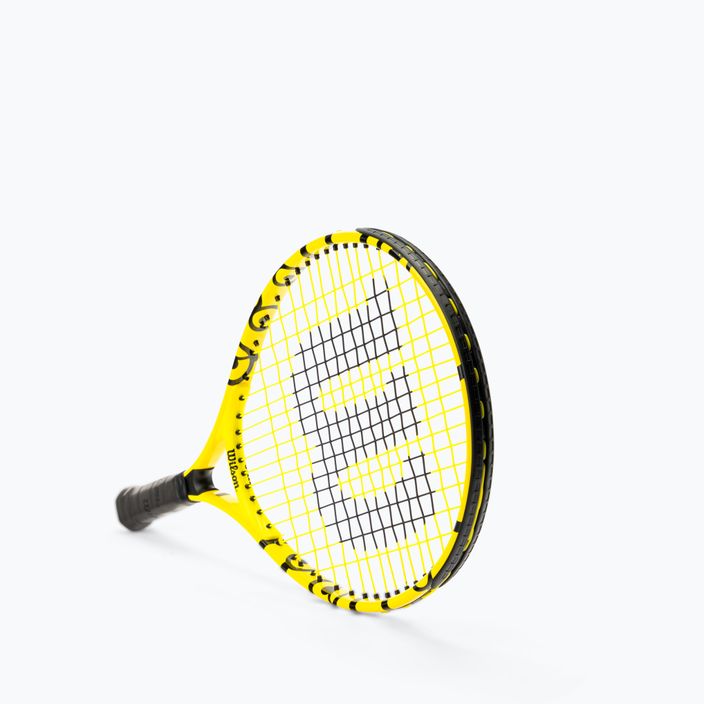 Wilson Minions Jr 19 Tennisschläger für Kinder gelb und schwarz WR068910H+ 2