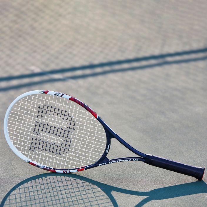 Wilson Fusion XL Tennisschläger schwarz und weiß WR090810U 7