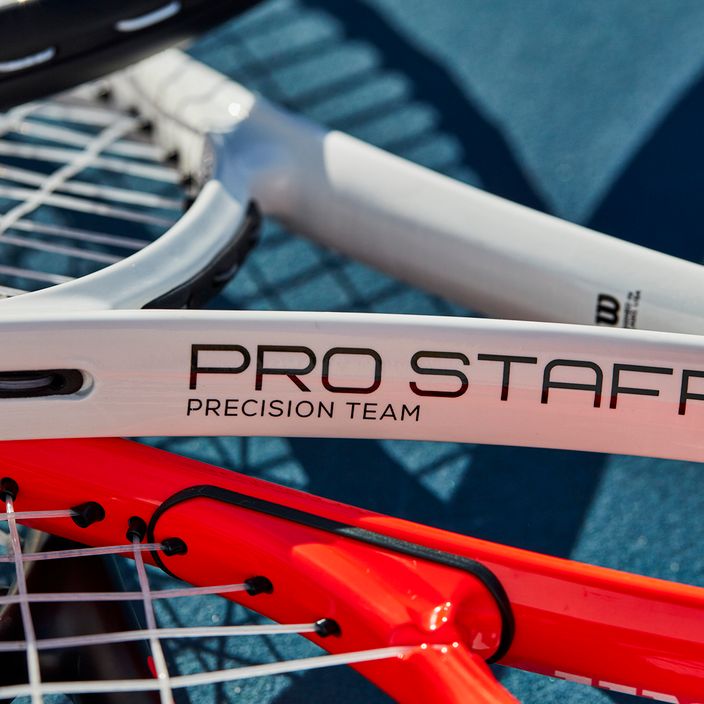 Wilson Pro Staff Precision Team 103 Tennisschläger rot und weiß WR080510U 10