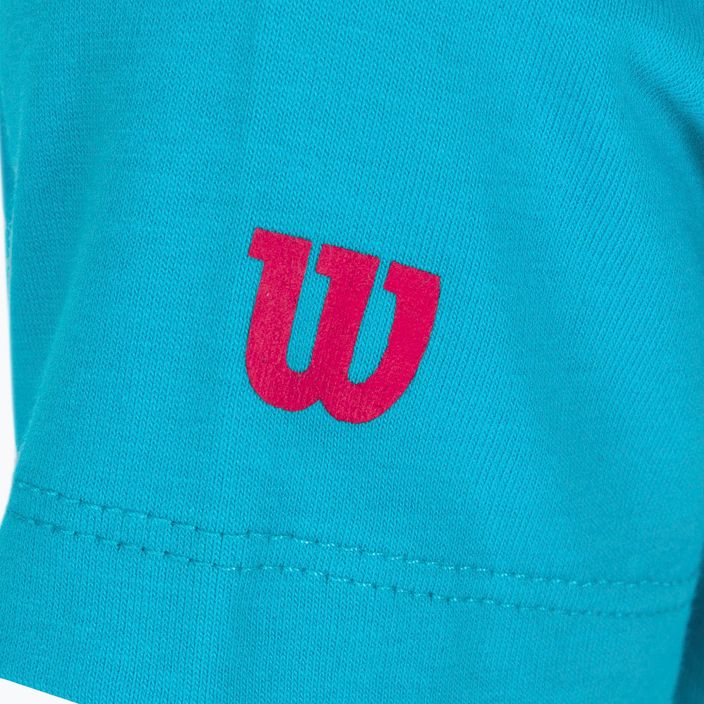 Kinder-Tennisshirt Wilson Emoti-Fun Tech Tee blau WRA807903 3