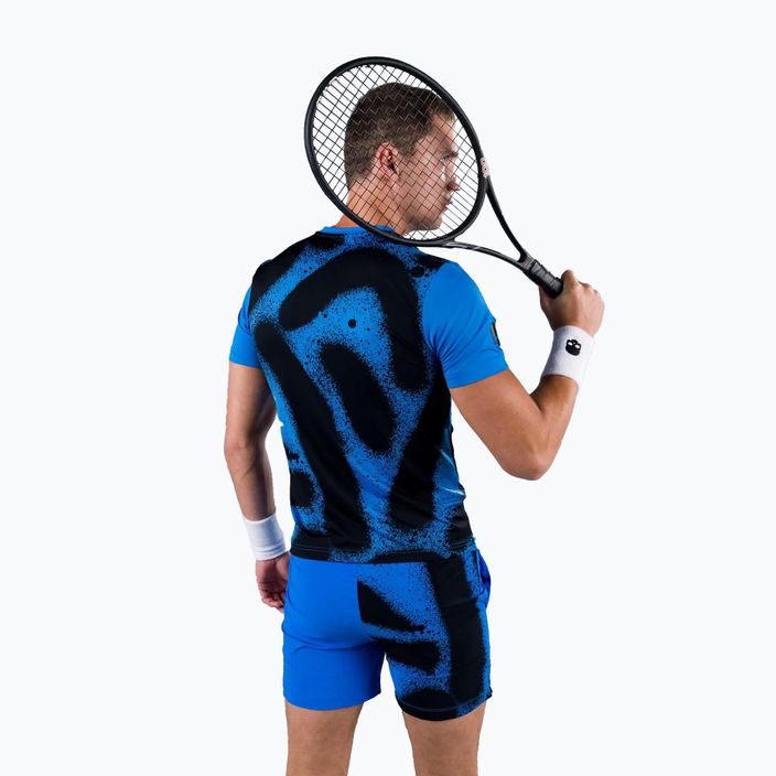 Herren-Tennisshirt HYDROGEN Spray Tech blau T00502014 2