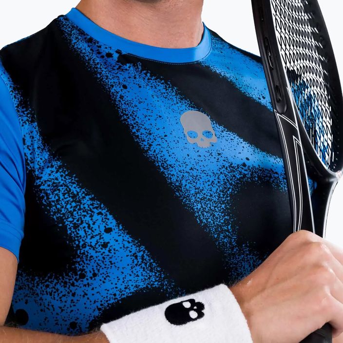 Herren-Tennisshirt HYDROGEN Spray Tech blau T00502014 5