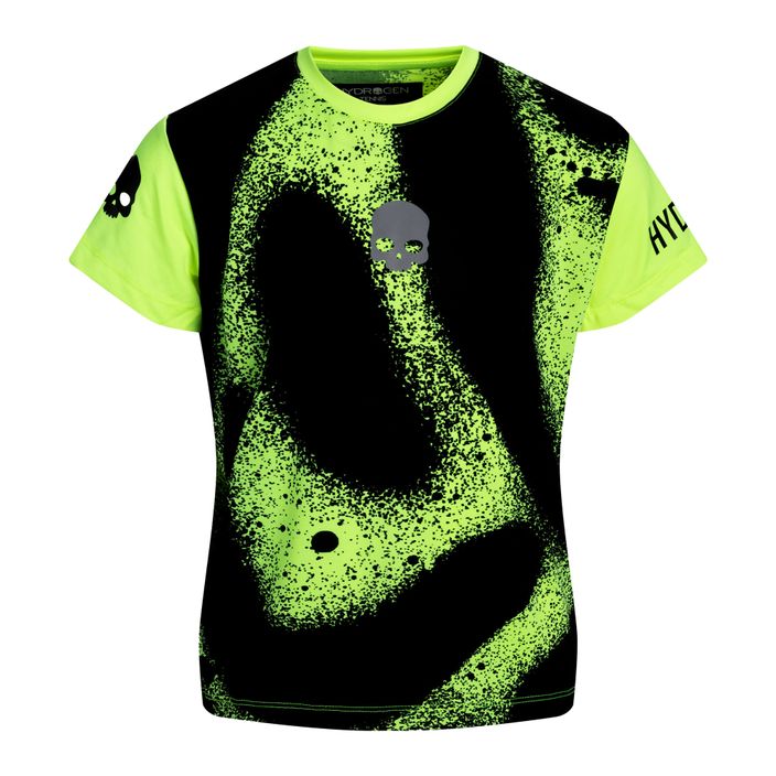 Kinder-Tennisshirt HYDROGEN Spray Tech gelb TK0502724