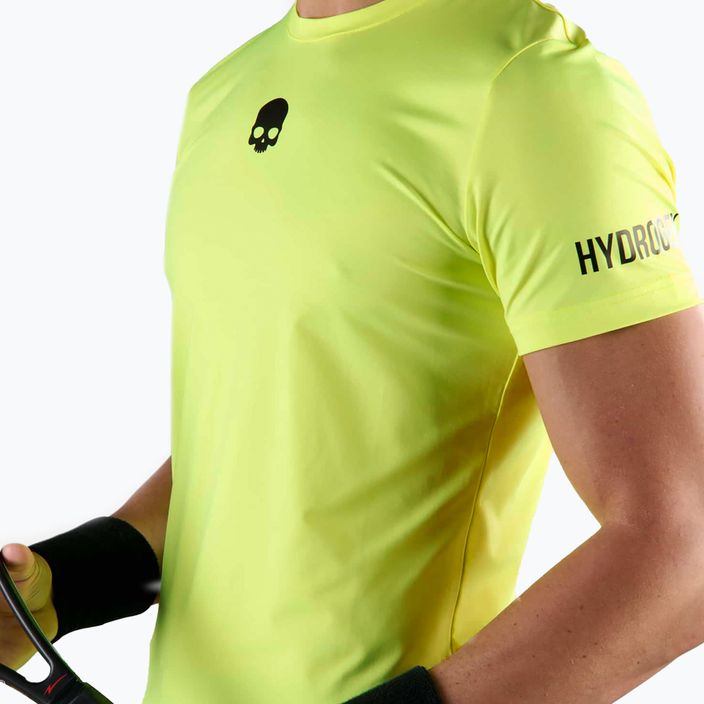 Herren HYDROGEN Basic Tech Tee fluoreszierend gelbes Tennisshirt 3