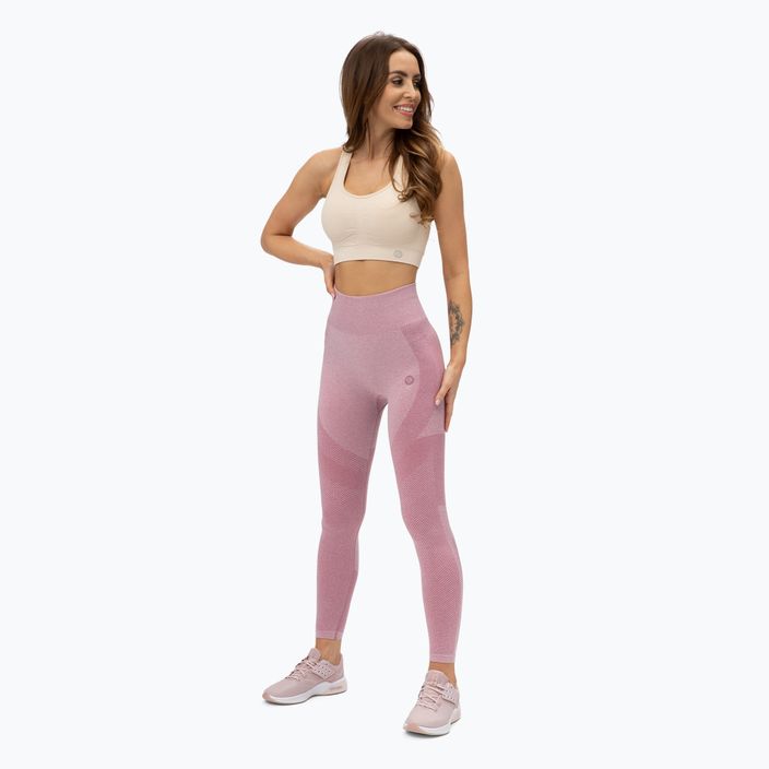 Damen-Leggings Gym Glamour Fusion rosa 332 2