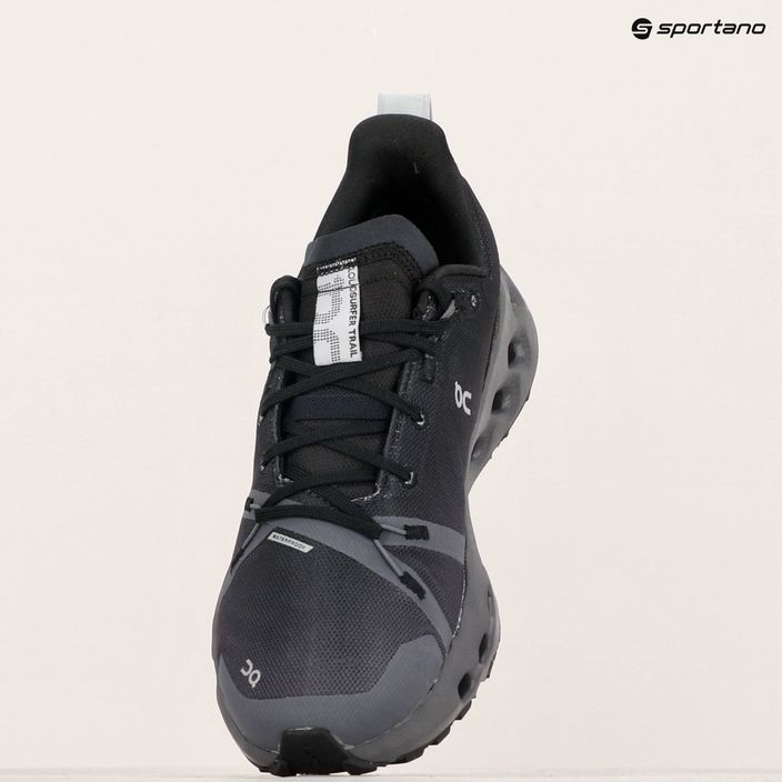 Damen Laufschuhe On Running Cloudsurfer Trail Waterproof schwarz/eclipse 7