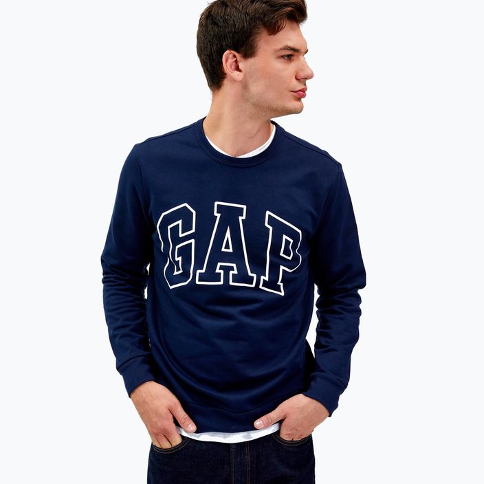 Herren GAP Logo Crewneck Sweatshirt blau navy