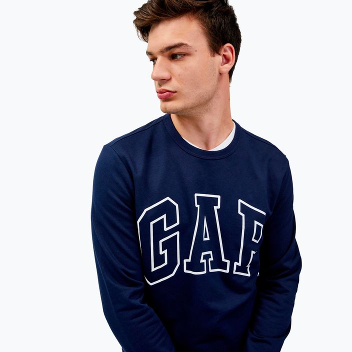 Herren GAP Logo Crewneck Sweatshirt blau navy 4