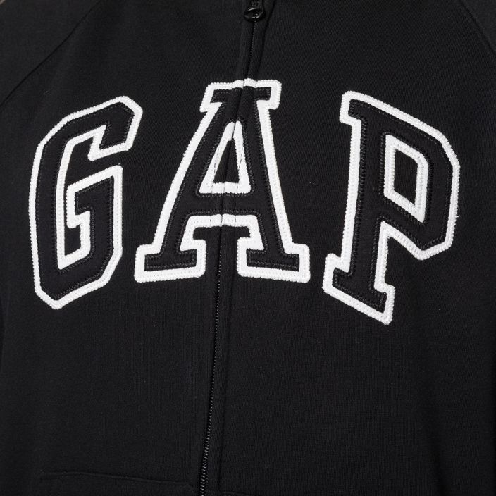 Damen GAP V-Gap Heritage FZ HD Sweatshirt echt schwarz 4
