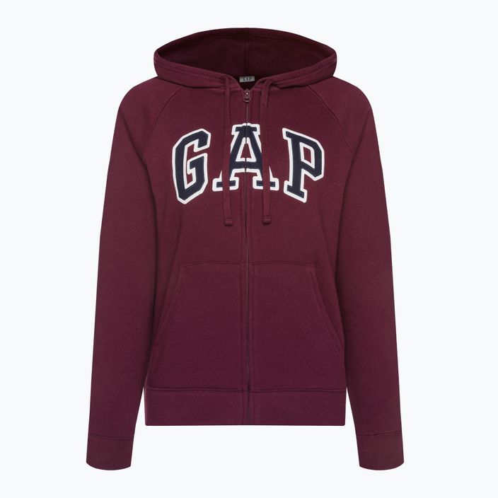 Damen GAP V-Gap Heritage FZ HD Sweatshirt rubinrot 2
