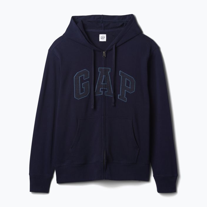 Herren GAP Erbe Französisch Terry Fullzip Logo Sweatshirt blau navy 5