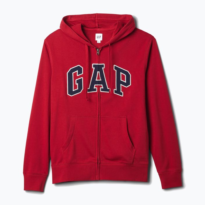 Herren GAP Erbe Französisch Terry Fullzip Logo Sweatshirt lasalle rot 5