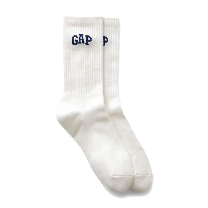 GAP Herrensocken New Logo Crew neu off white 2