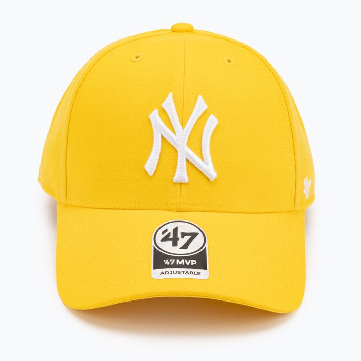 47 Brand MLB New York Yankees MVP SNAPBACK gelbe Baseballmütze 4