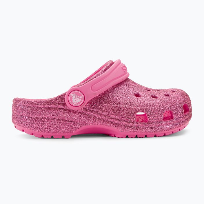 Crocs Classic Glitter Clog rosa Limonade Kinder-Pantoletten 3