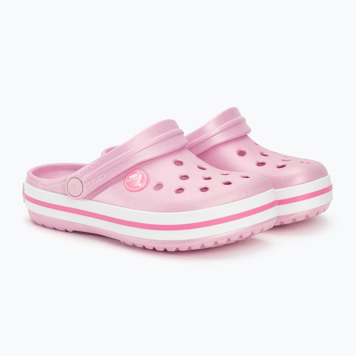 Crocs Crocband Clog Ballerina rosa Pantoletten für Kinder 5